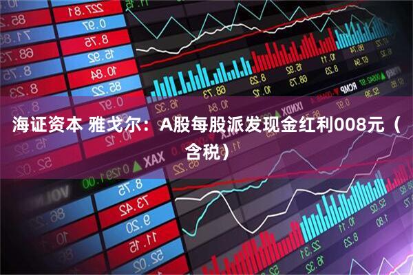 海证资本 雅戈尔：A股每股派发现金红利008元（含税）