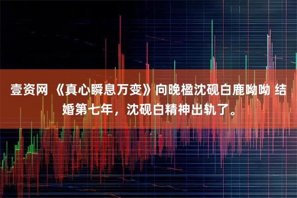 壹资网 《真心瞬息万变》向晚楹沈砚白鹿呦呦 结婚第七年，沈砚白精神出轨了。